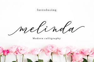 Melinda Script by Kamaruddin | Amarlettering