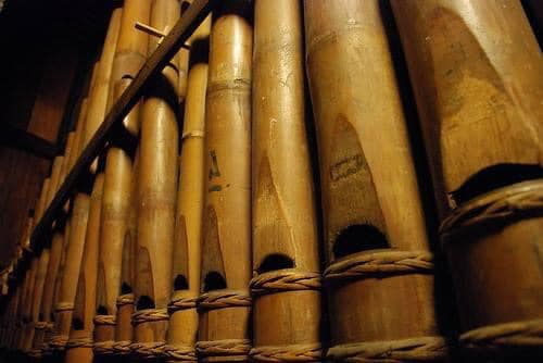 bamboo pipes bamboo organ