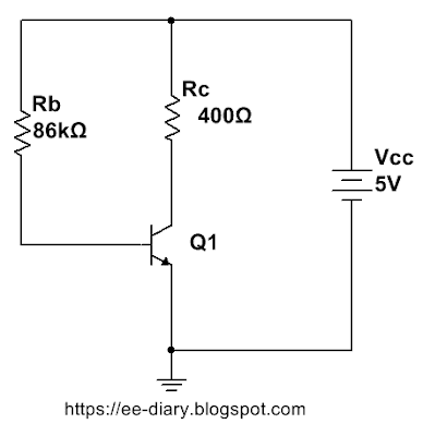 dc equivalent circuit of base biased circuit