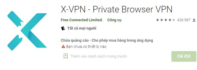 X-VPN cho Android - Tải về APK mới nhất a