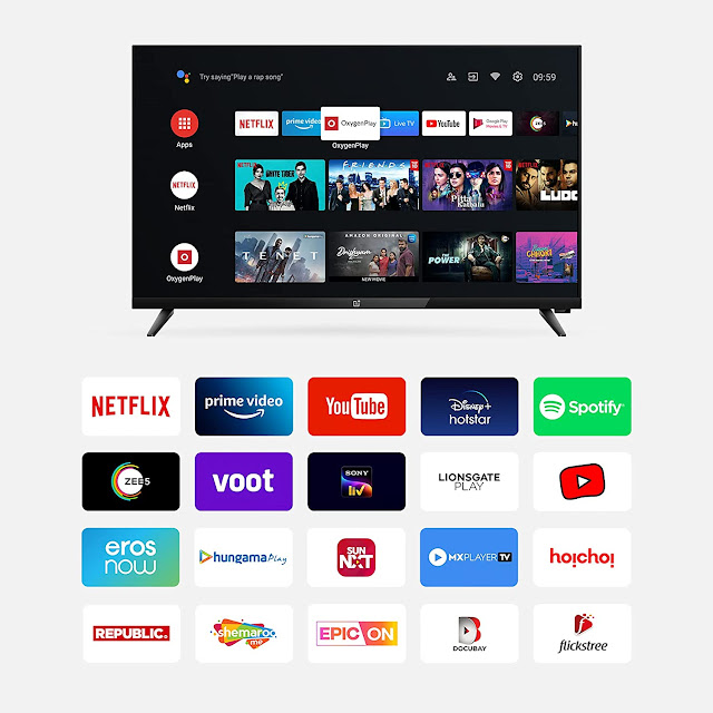 OnePlus 80 cm (32 inches) Y Series HD Ready LED Smart Android TV 32Y1 (Black) (2020 Model)