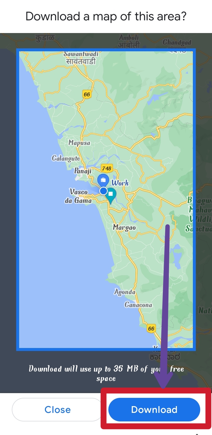 How to download google maps offline