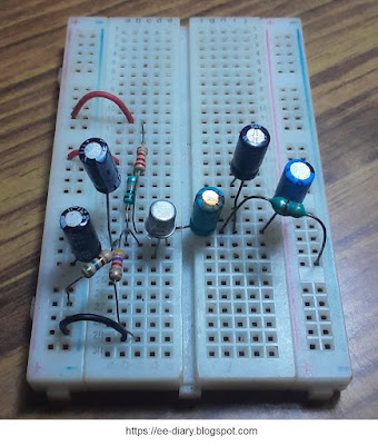 emitter modulator for AM on a breadboard