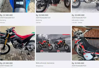 HARGA MOTOR KLX BEKAS TAHUN 2020