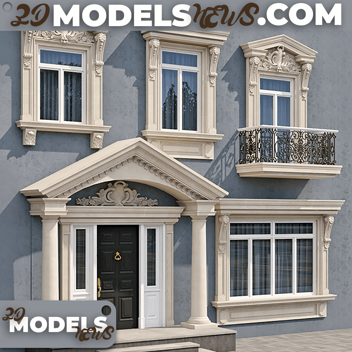 Windows and doors models in the style of modern classics 6