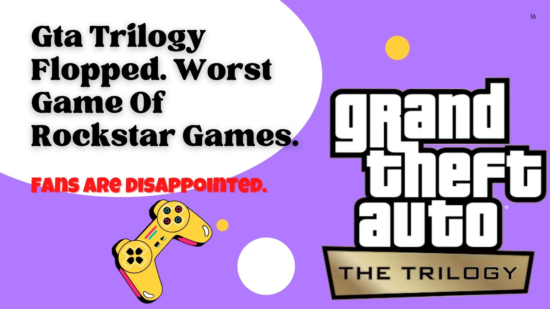 gta trilogy failed, gta trilogy flop, gta trilogy review, gta trilogy trash.