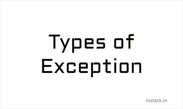 Types of Exception PL/SQL