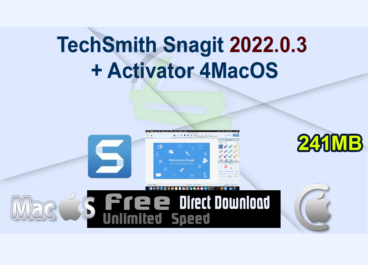 TechSmith Snagit 2022.0.3 + Activator 4MacOS