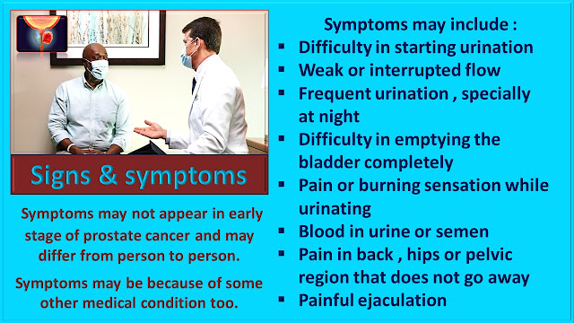 Signs and symptoms of prostate cancer - CMCS Health.