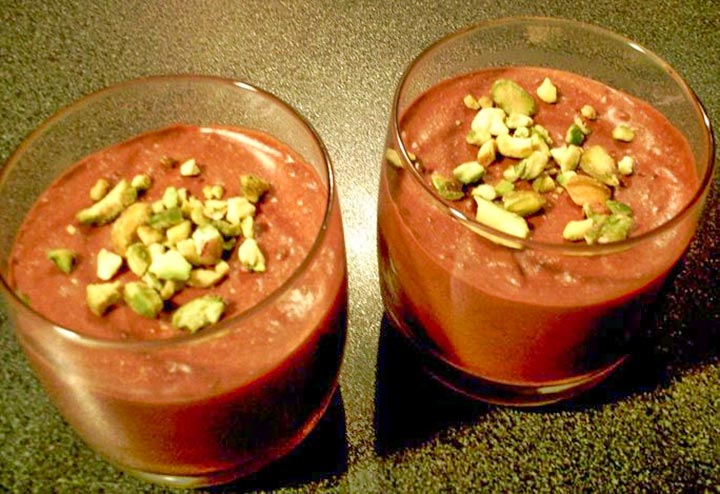 Double Chocolate Mousse with Pistachio and Chilli