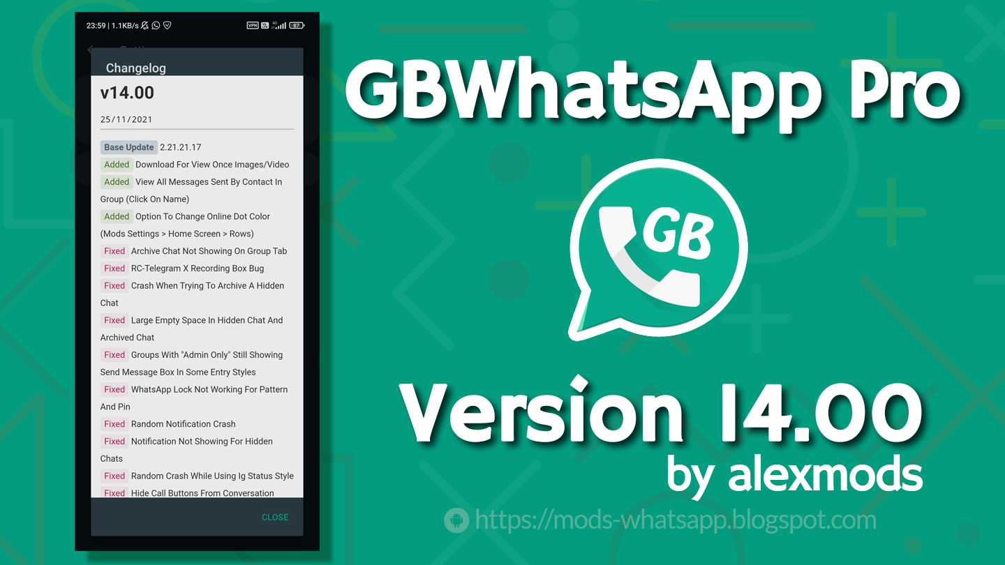 GBWhatsApp Pro v14.00 APK by AlexMods