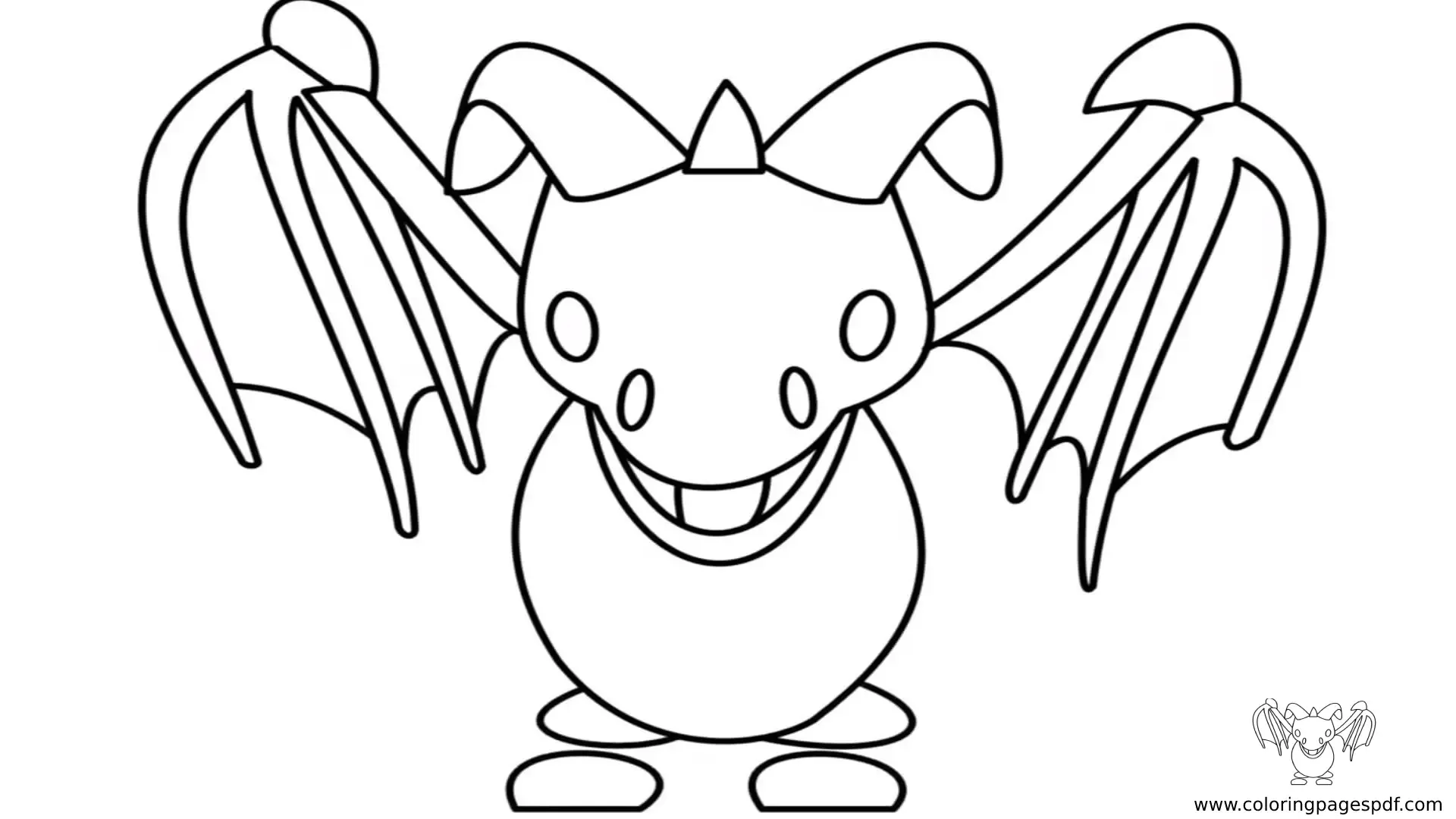 Adopt Me Coloring Pages Frost Dragon