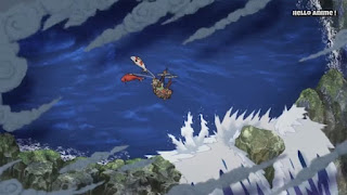 ワンピースアニメ 891話 | ONE PIECE ワノ国 海域 滝 入国 鯉