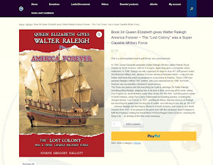 click on pic - Queen Elizabeth Gives Walter Raleigh America Forever - The Lost Colony