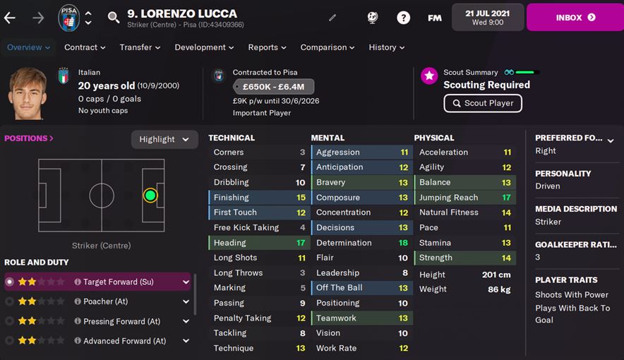 FM22 Lucca Lorenzo