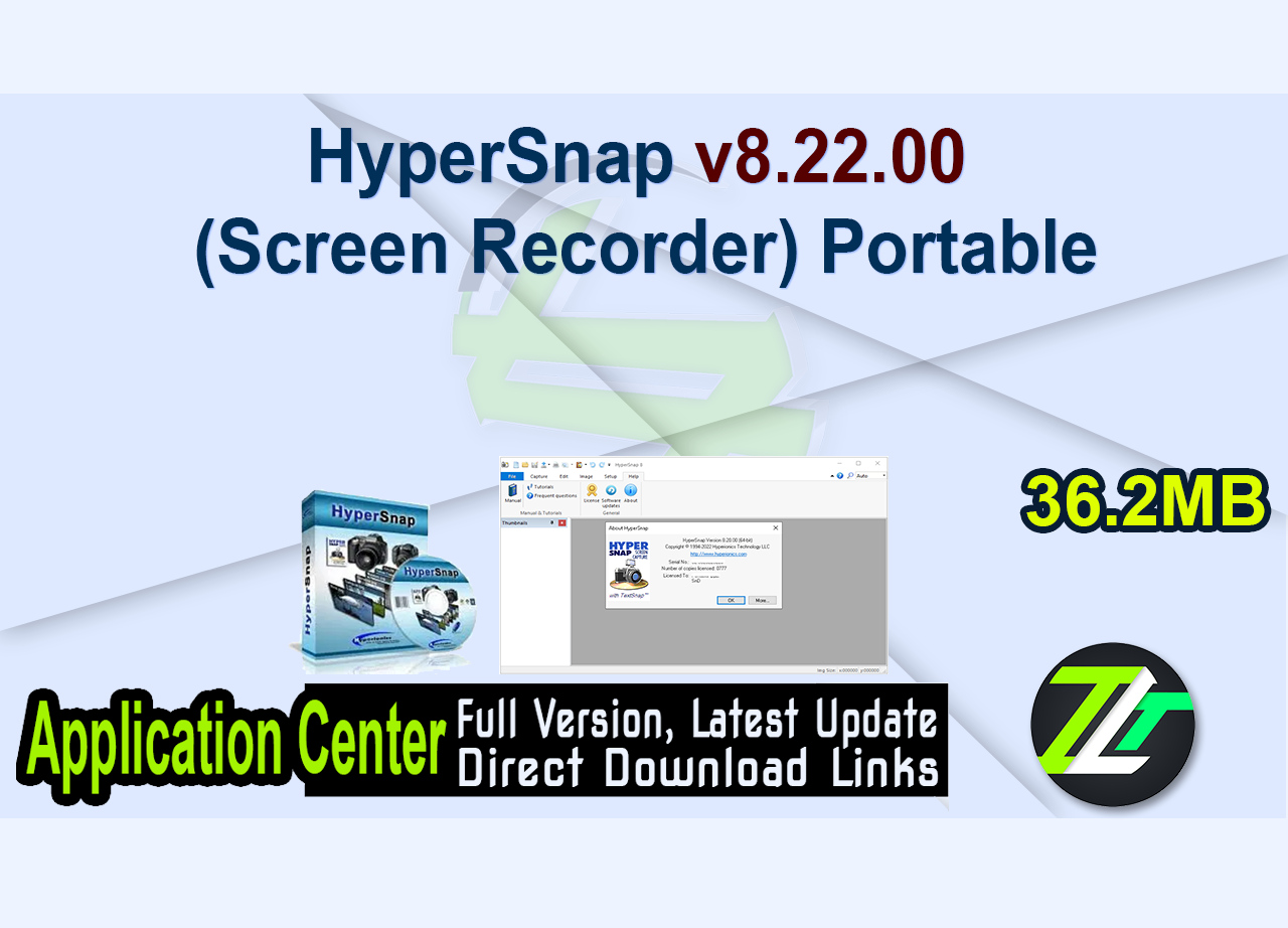 HyperSnap v8.22.00 (Screen Recorder) Portable