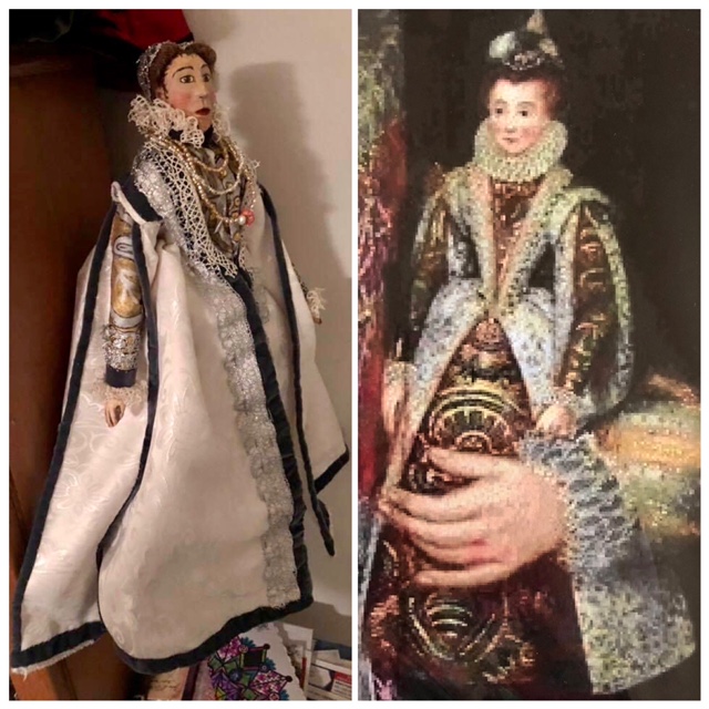 Wooden Replica 1582 Dutch Fashion Doll