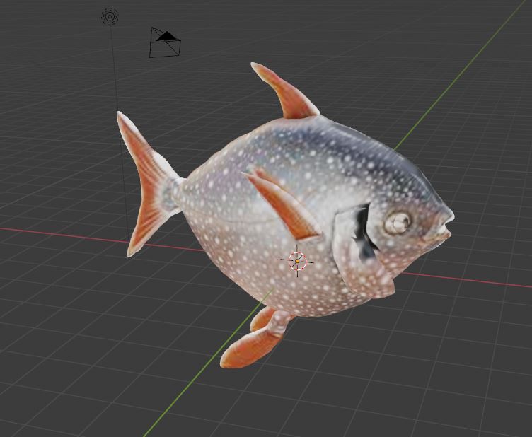 Cute Cartoon Fish animal free 3d models blender obj fbx low poly