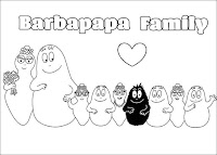 Barbapapa family coloring page