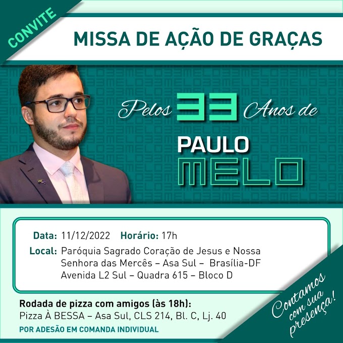 Paulo Melo faz 33 anos