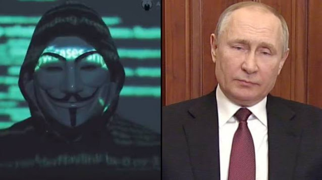 Anonymous cumple amenaza que le hizo a Vladimir Putin y a Rusia; filtró 340 mil archivos