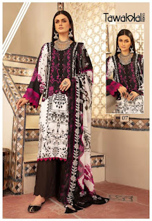 Tawakkal Zaafira Cotton Pakistani dress material catalog