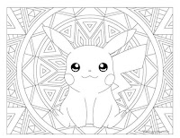 Mandalas de pokemon para colorear