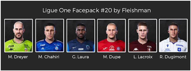 Ligue 1 Facepack #20 For eFootball PES 2021