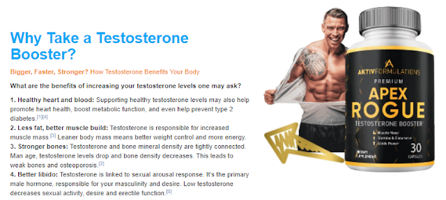 Apex Rogue Testosterone Booster Pills: Testosterone Booster, Price in USA