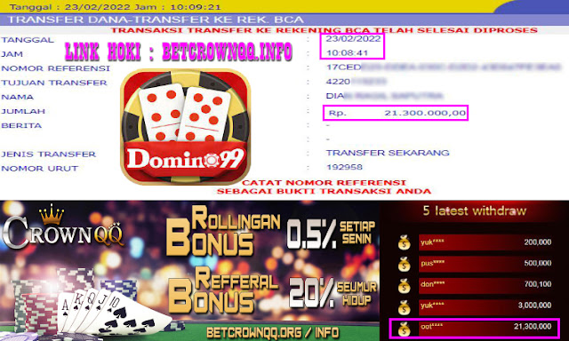 CrownQQ Agen DominoQQ BandarQ dan Domino99 Online Terbesar