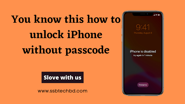you know this how to unlock iPhone/iPad/iPod without passcode