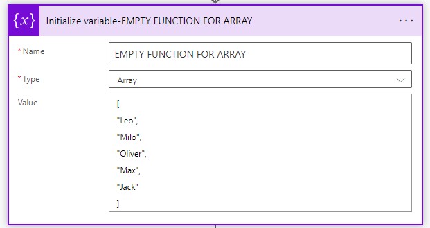 Power Automate Functions - EMPLY Function