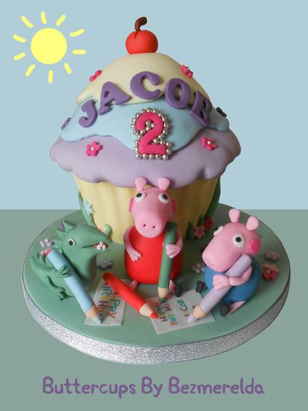 peppa pig birthday cake