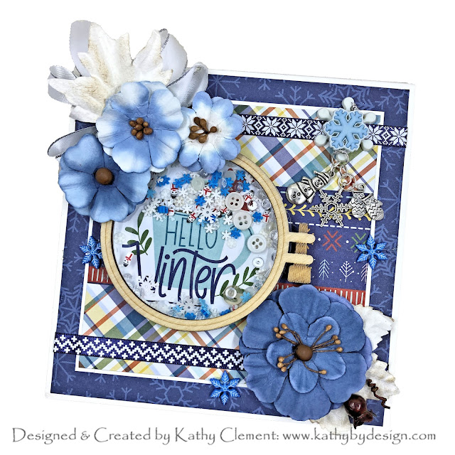 Hot Chocolate Shaker Card by Kathy Clement for Really Reasonable Ribbon Photo 01