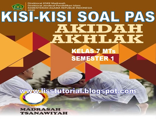 Kisi-kisi Soal PAS Akidah Akhlak Kelas 7 SMP/MTs Sesuai KMA 183 Semester 1 Tahun 2021-2022