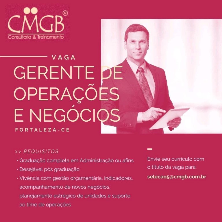 Gerente de Operações e Negócios 