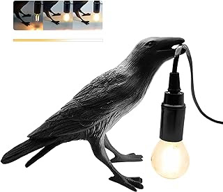 Raven Table Lamps Dimmable with Bulb