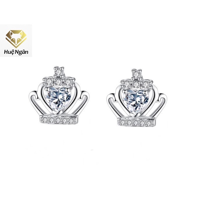Mall Shop [ huengan_jewelry ] Bông tai bạc Ý 925 Huệ Ngân - Vương miên đẹp RYE140942