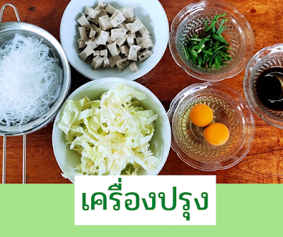 บันทึกเรื่องราวของวันนี้ : ผัดวุ้นเส้น วิธีทำง่าย ๆ ได้สุขภาพ