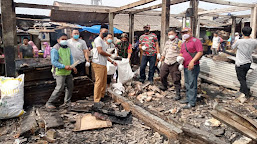 Sigap, Macab LMP Tangerang Bantu Bersihkan Puing-puing Pasca Kebakaran Pasar Gembong