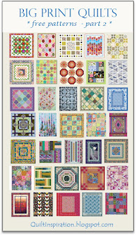 Free patterns! Big Print quilts (CLICK!)