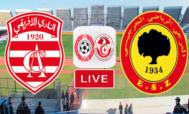 Match Club Africain vs ES Zarzis Live Streaming -  jeu 18 nov 2021 | Ligue 1 Hannibal TV En Direct