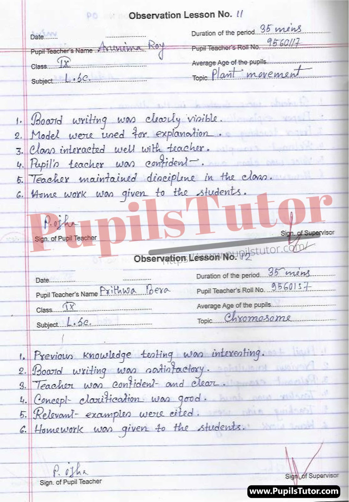 Biological Science Observation Lesson Plan For B.Ed 1st Year, 2nd Year And All Semesters Students – [Page 6] – pupilstutor.com