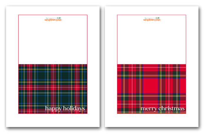 Free Printable Plaid Christmas Cards