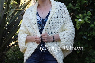Lacy Cocoon Cardigan Crochet Pattern