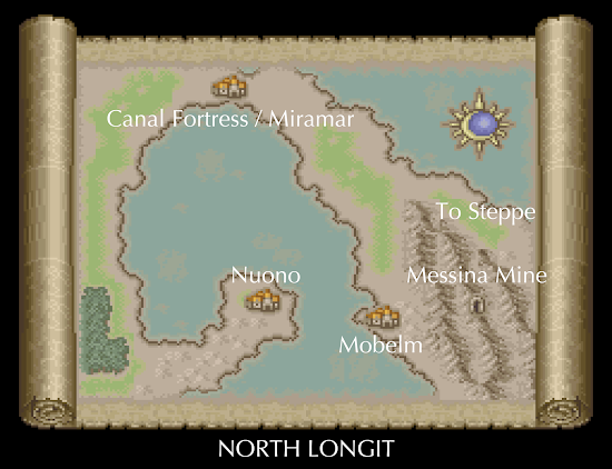 Romancing Saga 2 North Longit Map