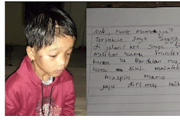 Viral Foto Anak 8 Tahun Dibuang, Ibunya Tulis Surat: Maafin Mama, Nak.