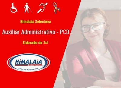 Vaga para Auxiliar Administrativo PCD em Eldorado do Sul