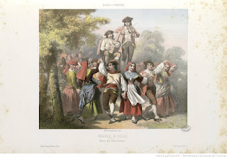 Название :  Branle d'Ossau. Danse aux Eaux-Bonnes (Basses Pyrénées) Автор  :  Dartiguenave, Alfred (1821-1885). Illustrateur