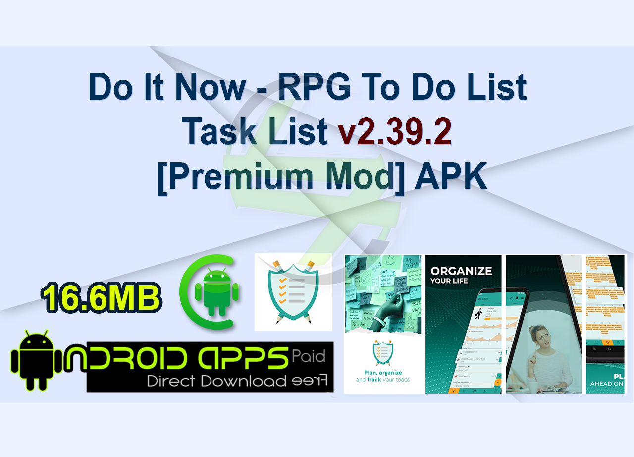 Do It Now – RPG To Do List  Task List v2.39.2 [Premium Mod] APK